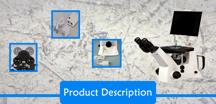 MDS300 Series New Designed Inverted Metallographic Microscope Butterfly Head Tube