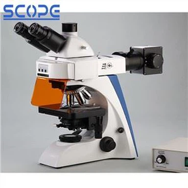 Microscopio biológico fluorescente